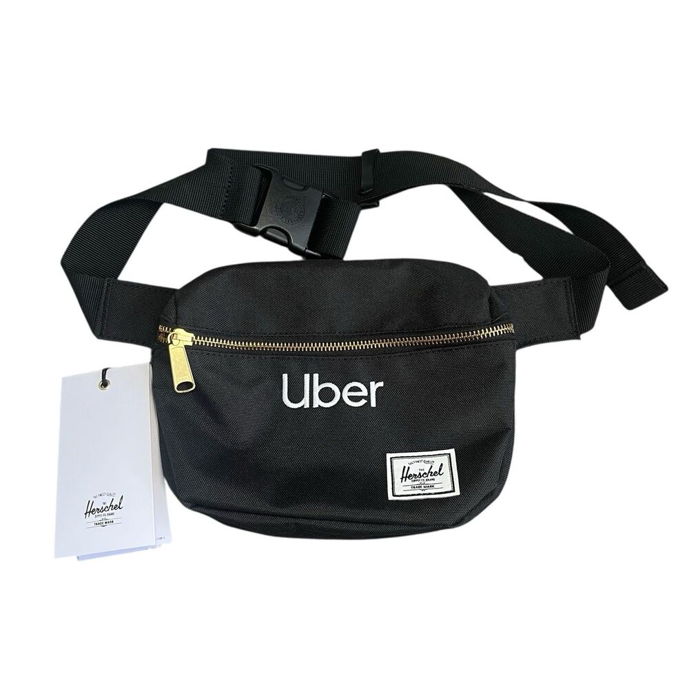 Herschel Supply Company Fifteen Hip Pack Fanny Pack Uber Canvas Black NEW